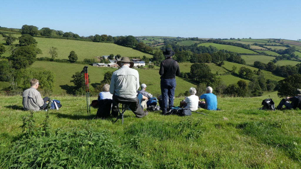 Ramblers walk in Devon